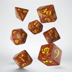 Classic RPG Caramel & Yellow Dice Set (7)
