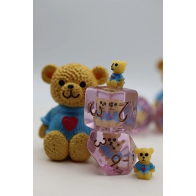 Teddy Bear RPG Dice Set (7)