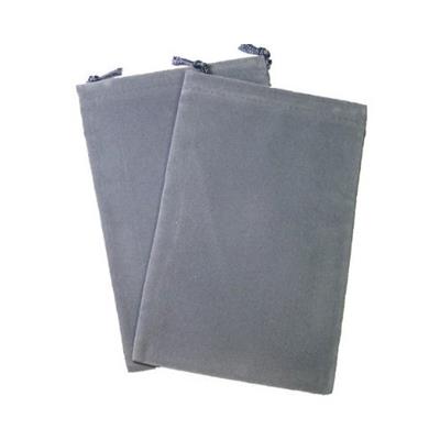 Velour Dice Bags Small Gray 4x6 