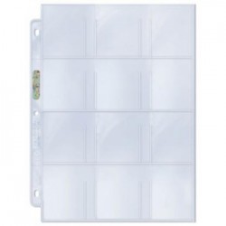 UP - 12-Pocket Platinum Page with 2-1/4" X 2-1/2" Pockets