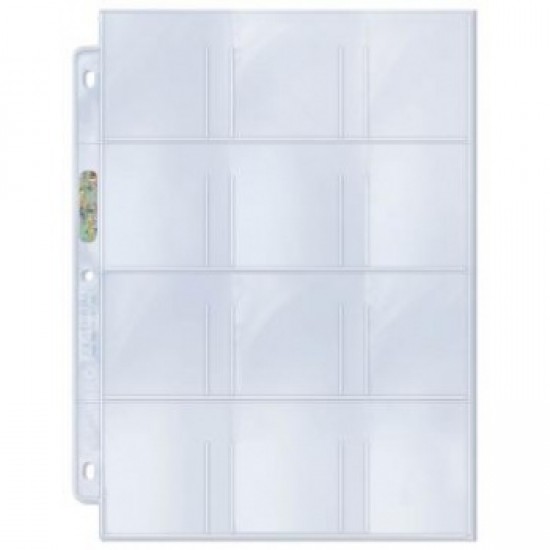 UP - 12-Pocket Platinum Page with 2-1/4" X 2-1/2" Pockets