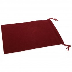 Velour Dice Bags Big Burgundy 5x7 Inch
