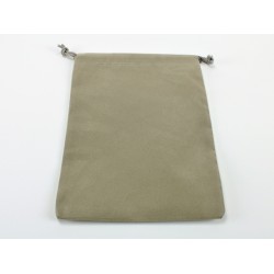 Velour Dice Bags Small Gray 4x6 Inch