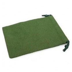 Velour Dice Bags Small Green 4x6 Inch