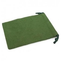Velour Dice Bags Small Green 4x6 Inch