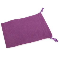 Velour Dice Bags Small Purple 4x6 Inch