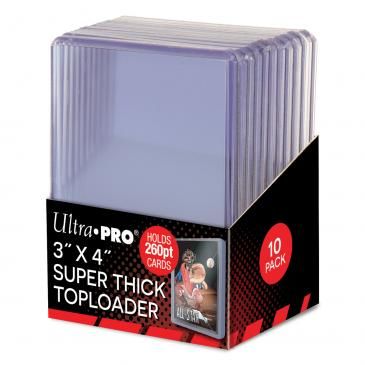 UP - Toploader - 3 x 4 Super Thick 260PT full pack 10 pcs
