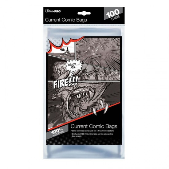 UP - Comic Bags - Current Size (100 Bags) - Zastite za stripove