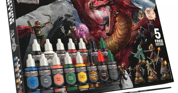 The Army Painter GameMaster Wilderness Adventures - Set Peinture 15 Couleurs + Figurine + Pinceau