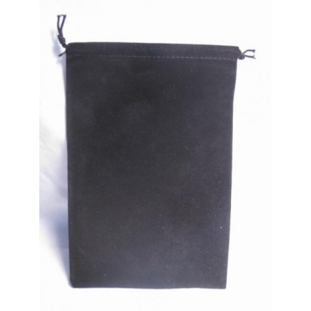 Velour Dice Bags Small Black 4x6 Inch