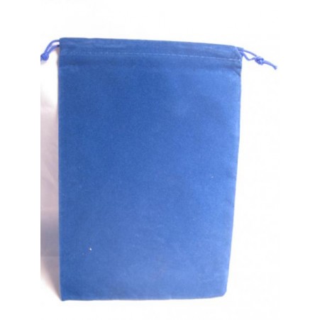 Velour Dice Bags Small Blue 4x6 Inch