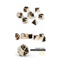 Metal & Enamel Dice Set (7) Chess