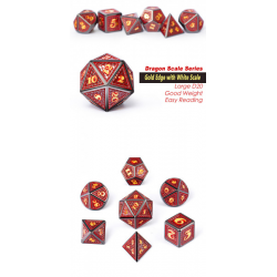 Metal & Enamel Dice Set (7) Spellbound
