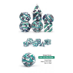 Stripe Dice Set (7) Caribbean