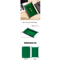 Rectangle Folding Dice Tray Green