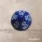 Single dice D00 BLUE/WHITE