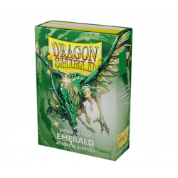 Dragon Shield - Emerald - Matte Sleeves - Japanese Size (60)