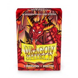Dragon Shield - Crimson - Matte Sleeves - Japanese Size (60)