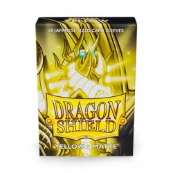 Dragon Shield - Yellow - Matte Sleeves - Japanese Size (60)