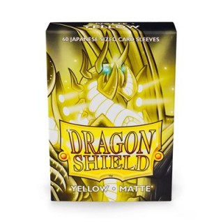 Dragon Shield - Yellow - Matte Sleeves - Japanese Size (60)