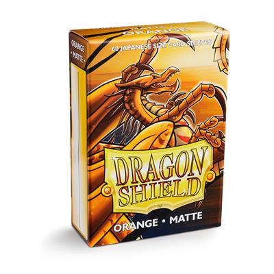 Dragon Shield - Orange - Matte Sleeves - Japanese Size (60)