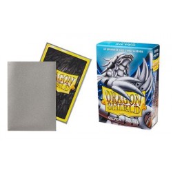 Dragon Shield - Silver - Matte Sleeves - Japanese Size (60)