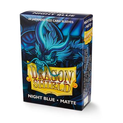 Dragon Shield - Night Blue - Matte Sleeves - Japanese Size (60)