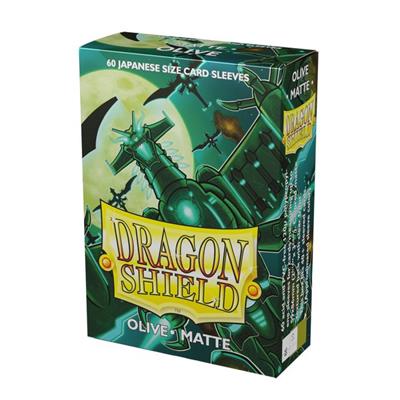 Dragon Shield - Olive - Matte Sleeves - Japanese Size (60)