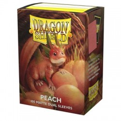 Dragon Shield - Peach - Matte Dual Sleeves