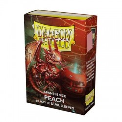 Dragon Shield - Peach - Matte Dual Sleeves - Japanese Size (60)