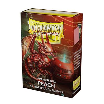 Dragon Shield - Peach - Matte Dual Sleeves - Japanese Size (60)