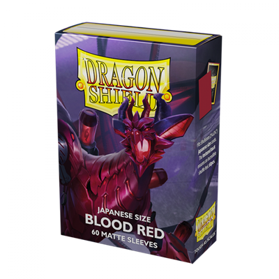 Dragon Shield - Blood Red - Matte Sleeves - Japanese Size (60)