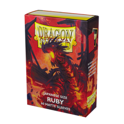 Dragon Shield - Ruby - Matte Sleeves - Japanese Size (60)