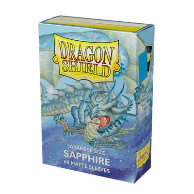 Dragon Shield - Sapphire - Matte Sleeves - Japanese Size (60)