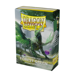 Dragon Shield - Forest Green - Matte Sleeves - Japanese Size (60)