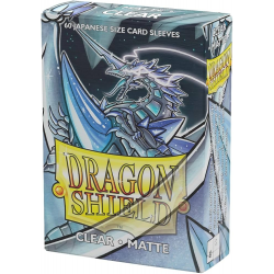 Dragon Shield - Clear - Matte Sleeves - Japanese Size(60)