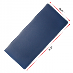 ENHANCE PU Leather Playmat - Faux Leather Desk Protector (Blue)