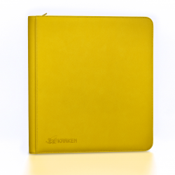 Kraken 12-Pocket Zippered Premium Binder – Yellow