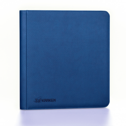 Kraken 12-Pocket Zippered Premium Binder – Blue