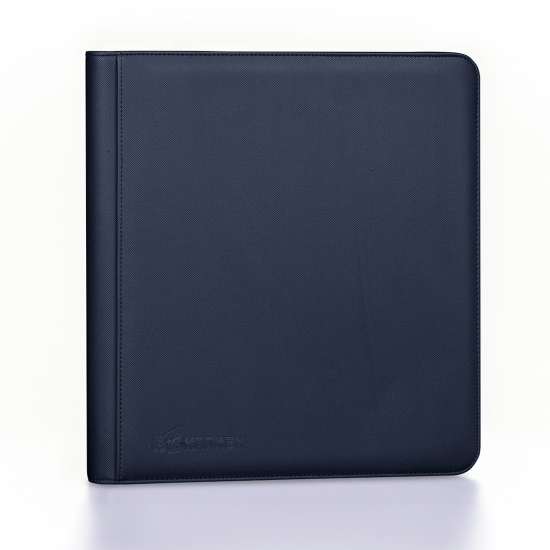 Kraken 12-Pocket Zippered Premium Binder – Black