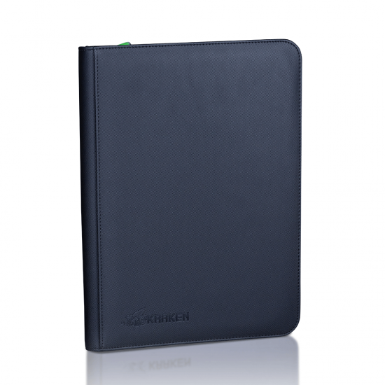 Kraken 9-Pocket Zippered Premium Binder – Black