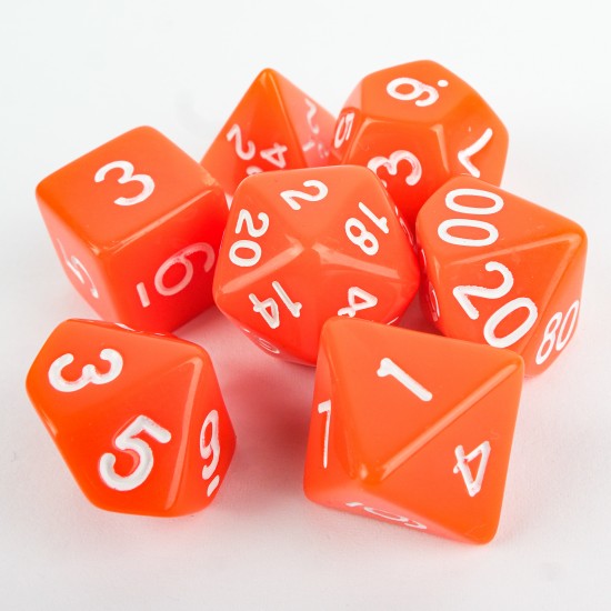 Orange Opaque Set Kockica