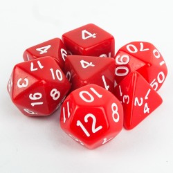 Red Opaque Set Kockica