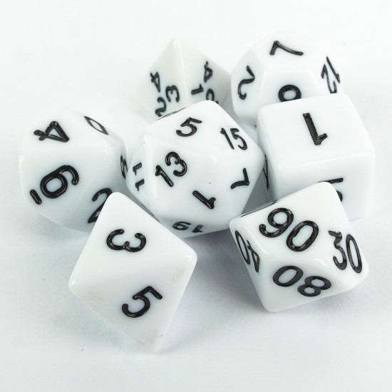 White Opaque Set Kockica