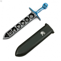 Grim Dagger Dice Case/Holder w/sheath Cover Blue