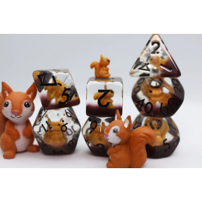 Squirrel RPG Dice Set (7)
