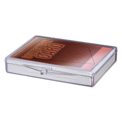 UP - Hinged Clear Box - (For 25 Cards)