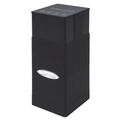 Black Satin Tower Deck Box With Bluetooth Speaker