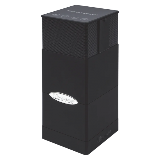 Black Satin Tower Deck Box With Bluetooth Speaker