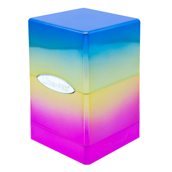 Rainbow Satin Tower Deck Box